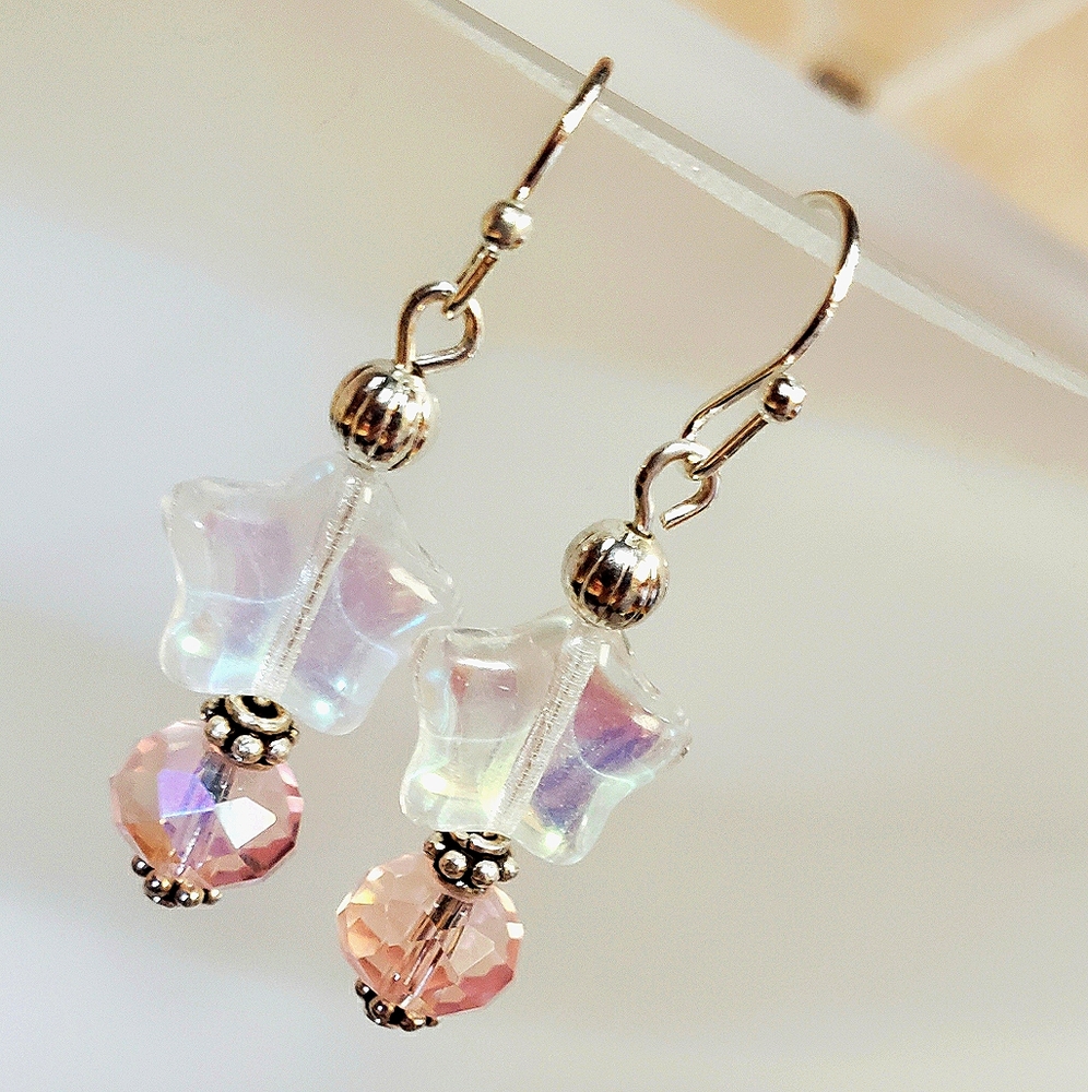 Twin Star Handcrafted Earrings